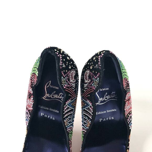 *NEW Christian Louboutin Hot Chick Limited Edition Crystals Embellished Pumps 36 - Picture 4 of 12